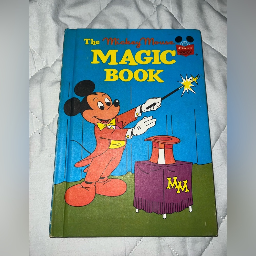 Vintage 1974 The Mickey Mouse Magic Book Hardcover Book Walt Disney